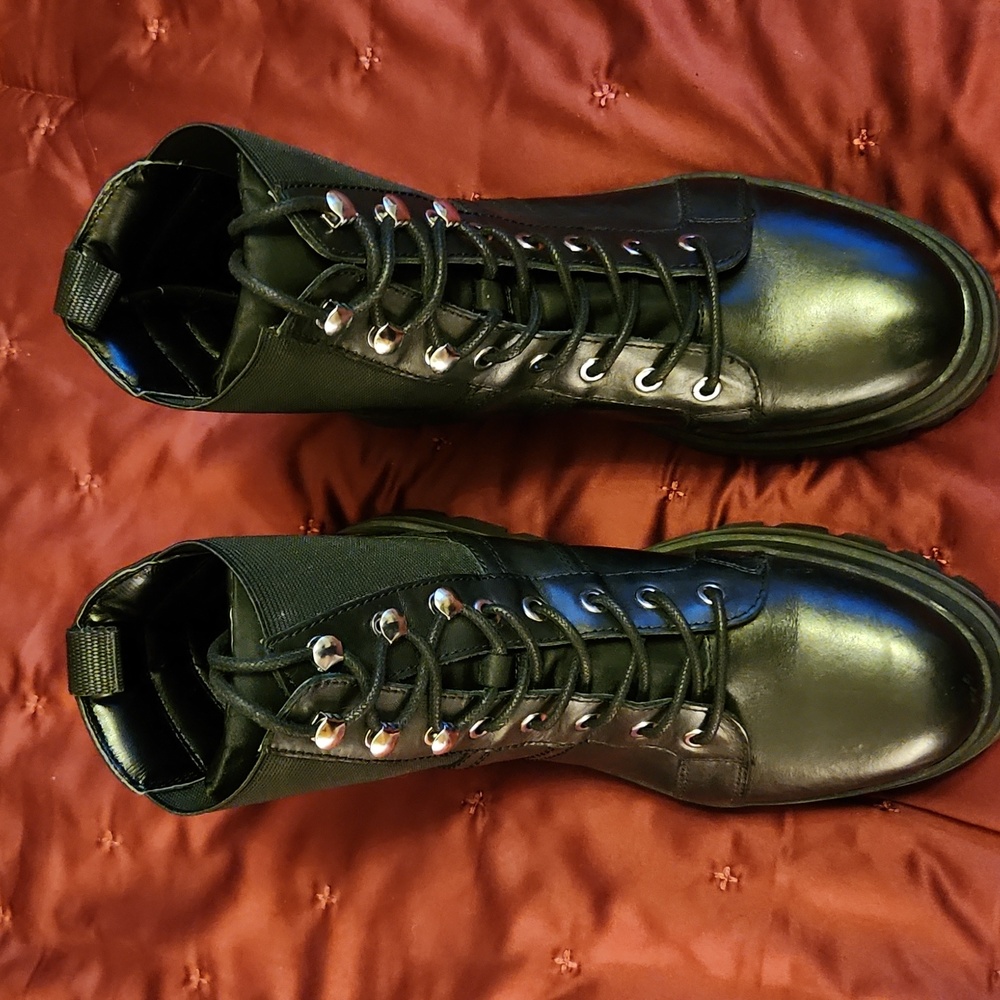 Marc Fisher Black COMBAT BOOT Size 8
